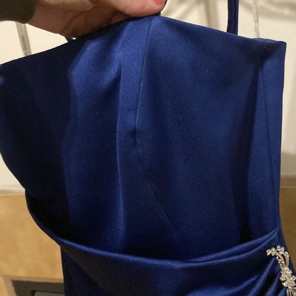 💜💜 David’s Bridal Bridesmaids Dress Navy Blue (size 6) - Picture 11 of 14